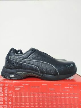 Puma Black Slip & Oil Resistant Safety Uniform Work Shoes Women's Size 7 NWT